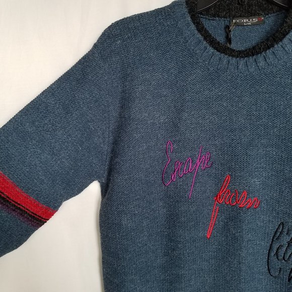 Foriss Escape From City Wool Blend Knit Sweater - Picture 4 of 15